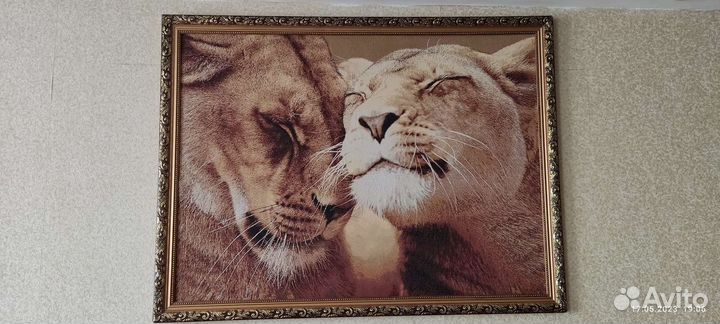 Картина в раме гобелен