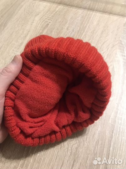 Детская зимняя шапка на флисе