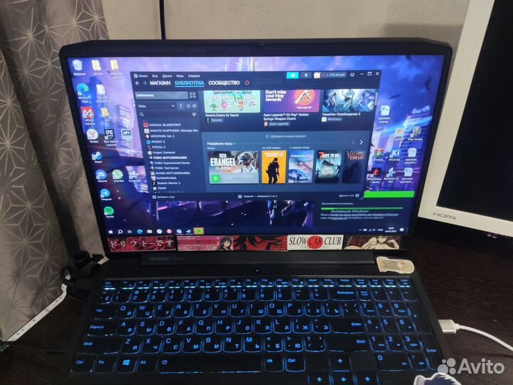 Игровой ноутбук lenovo/1650ti/i5-10300/16gb ddr4