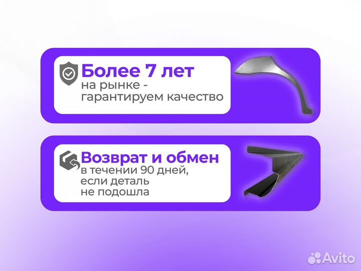 Ремонтные пороги и арки для Renault Череповец