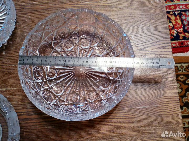 Салатница хрустальная СССР