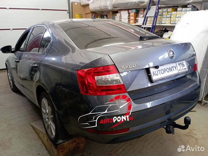 Фаркоп Шкода Октавия А7 съемный шар 1т