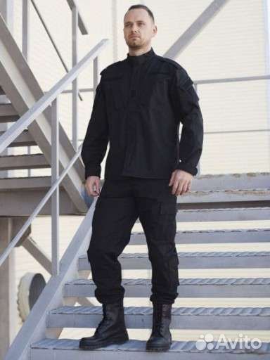 Тактическая черная форма Спецназ/Охрана 42 до 58