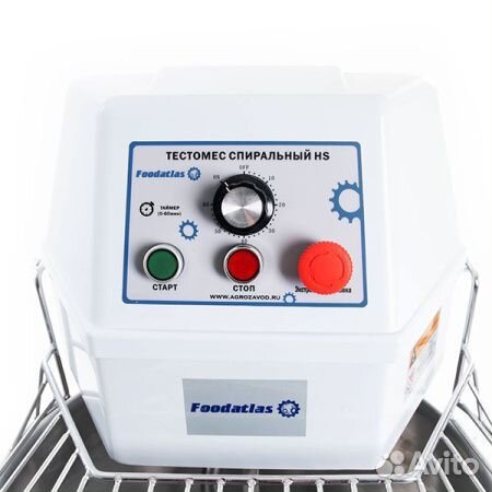 Тестомес спиральный HS-20 Foodatlas Eco 220В