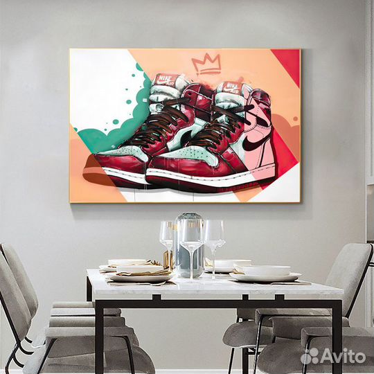 Картины интерьерные кеды