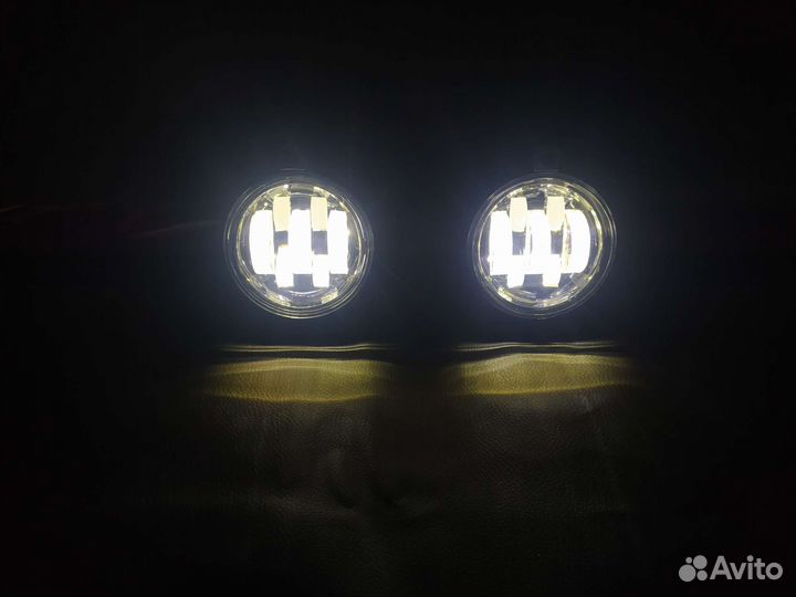 LED Туманки LADA Priora 70W Белый/Желтый