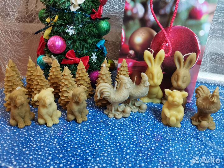 Свечи из натурального воска, вощины