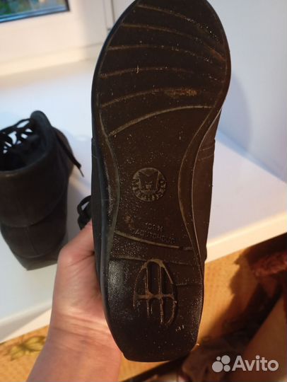 Полуботинки замшевые