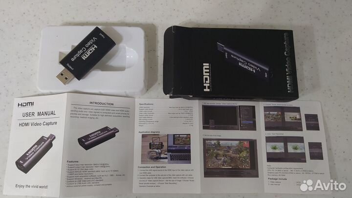 Карта Адаптер видеозахвата 4K hdmi - USB3.0 60 FPS