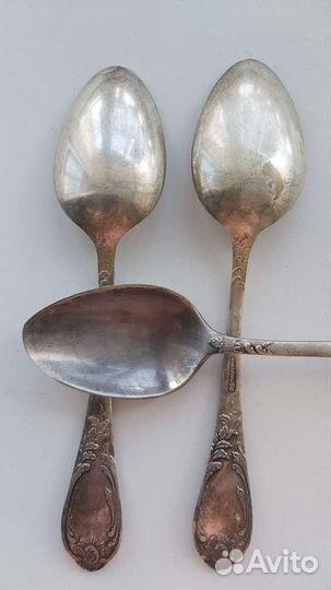 Мельхиоровые столовые ложки СССР