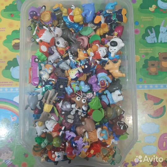Игрушки из киндера пакетом, часть игрушек из 90-х