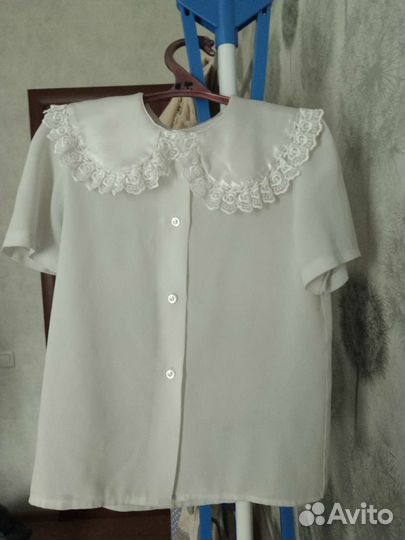 Школьная блузка на девочку 128