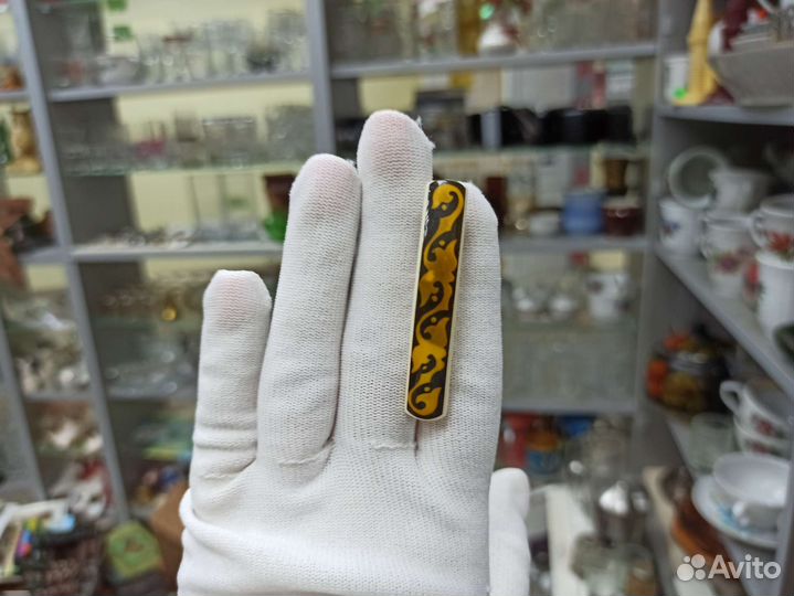 Советская Брошь Заколка Для Волос Клеймо Ценник 1р