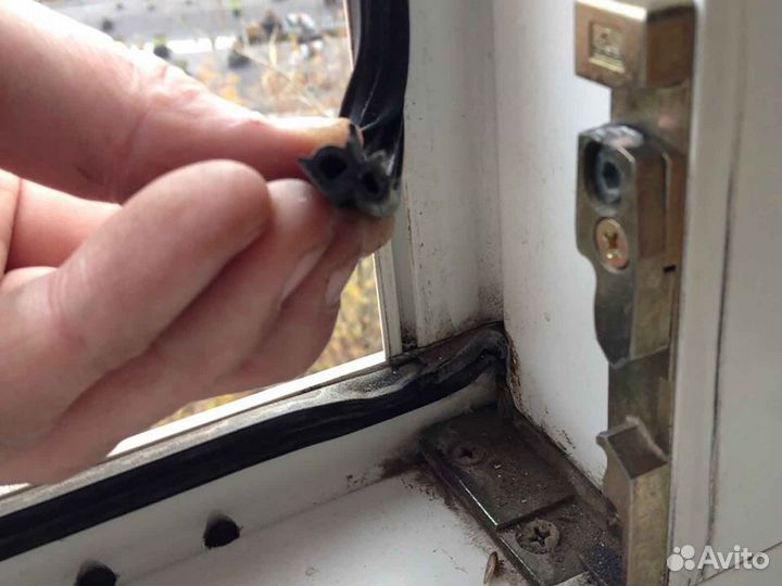 Ремонт окон, уплотнитель KBE RAL64684