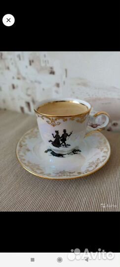 Кофейная пара фарфор Moritz Zdekauer Чехия