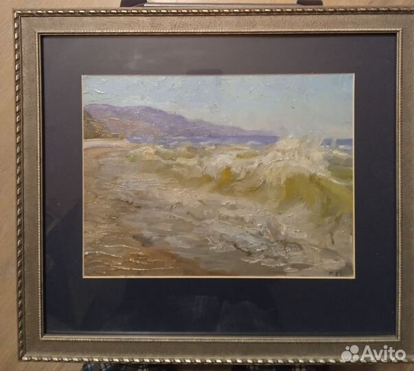 Картина маслом на холсте пейзаж морской