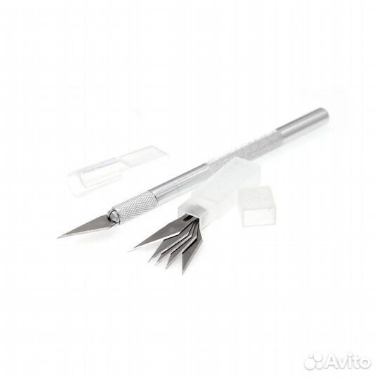 Нож скальпель канцелярский с лезвиями