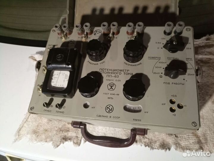Потенциометр постоянного тока пп-63 СССР