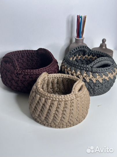 Корзина крючком