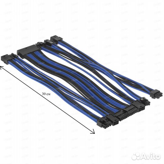 3 вида кастомные кабели белого, красного, синего ц