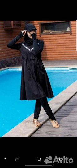 Купальник буркини с кепкой