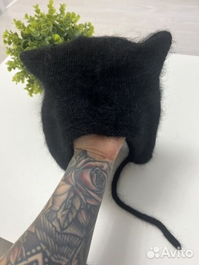 Шапка чепчик с ушками,zara,bershka