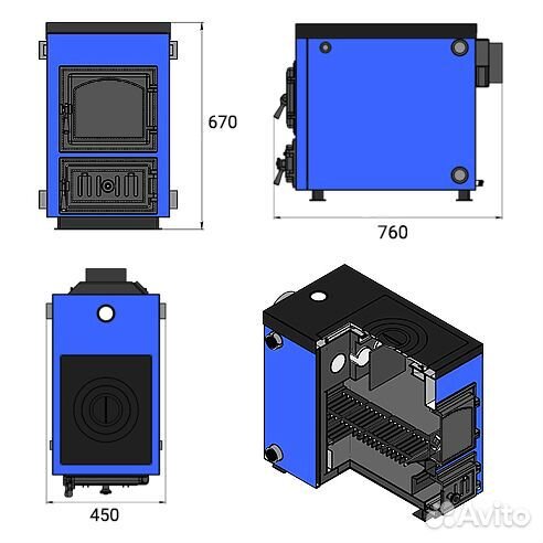 Котел отопительный Везувий 