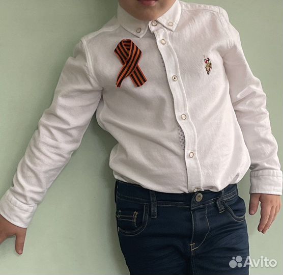 Рубашка белая Polo оригинал