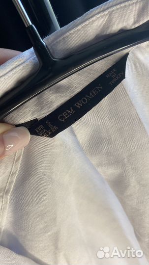 Рубашка оверсайз с жемчужинами