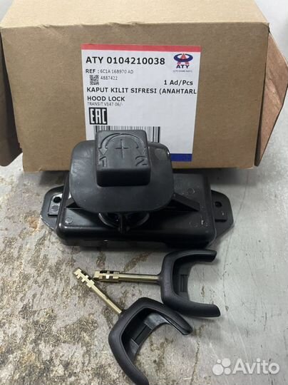 Замок капота с ключом ford Transit 2006-2014