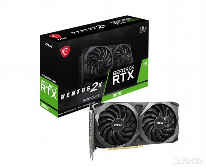 Новая MSI GeForce RTX 3060 ventus 2X OC 8Gb