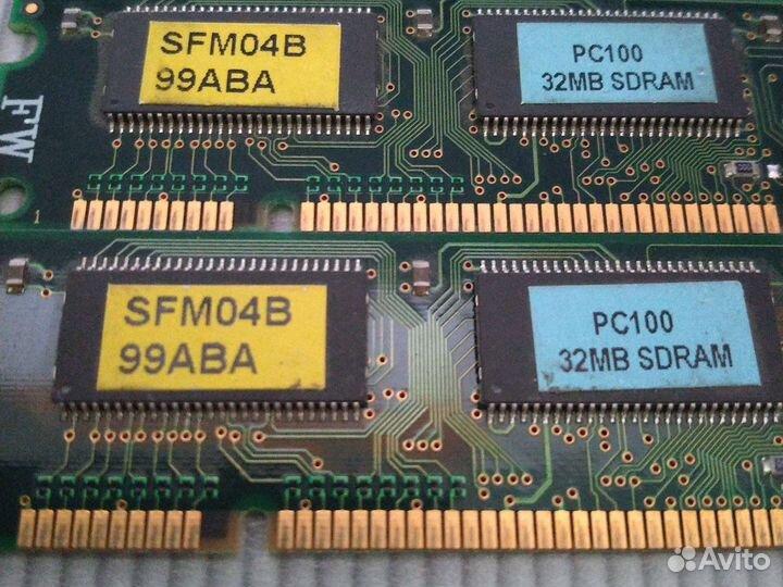 Оперативная память PC100 32MB sdram, цена за 1 шт