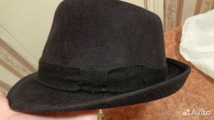 Шляпа фетр черная новая СССР