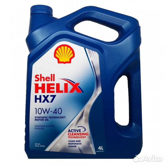 Масло моторное Shell Helix HX 7 10W-40