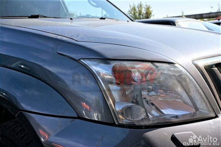 Реснички на фары для Land Cruiser Prado 120