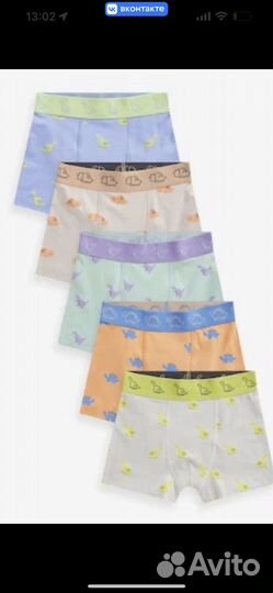 Яркие боксеры 5-6 лет Next