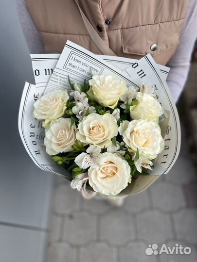 Букеты из розочек