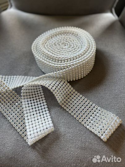 Тесьма декоративная со стразами