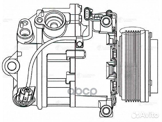 Компрессор кондиц. для а/м BMW X5 (E70) (06) 3.0i