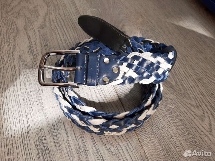 Мужской кожаный ремень ручной работы