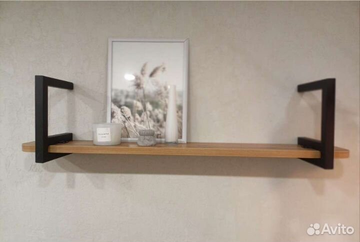 Полка настенная в стиле лофт