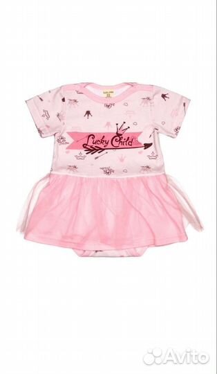 Платье боди для девочки 86