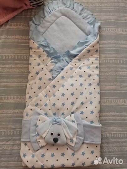 Конверт на выписку для мальчика летний