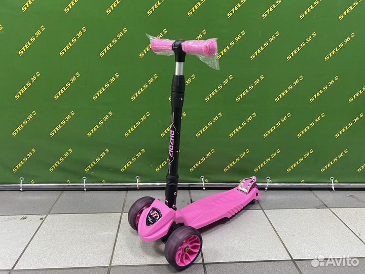 Самокат детский трехколесный светящиеся колеса