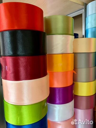 Атласные ленты 40 мм х 23 метра