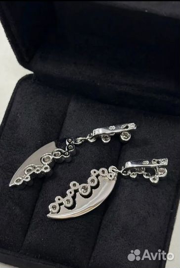 Золотые серьги с бриллиантами 0.7 кт