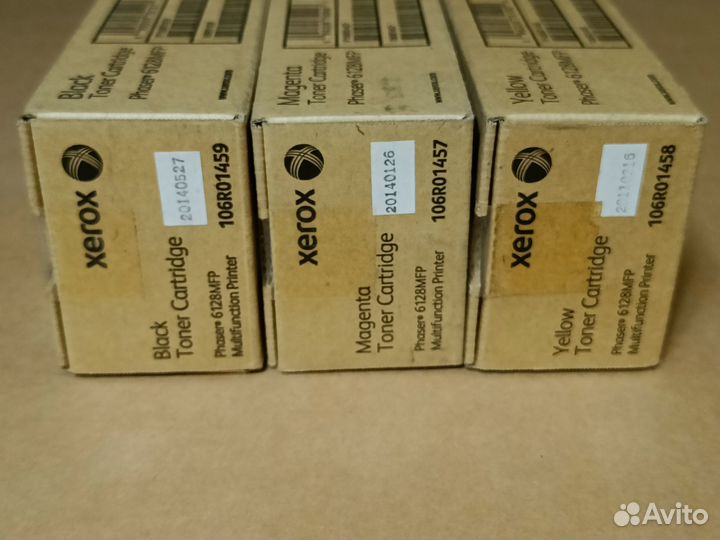 Тонер-картридж Xerox Phaser MFP6128 жёлтый