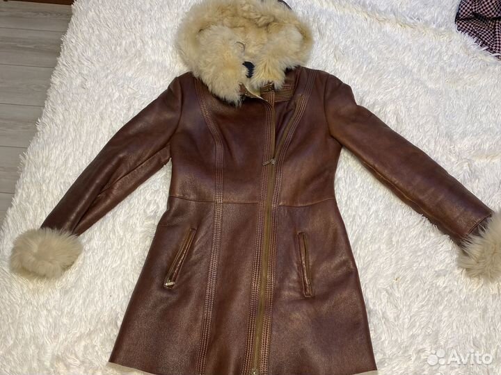Дубленка натуральная женская 44