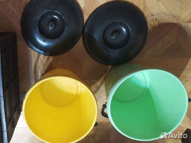 2 ведра 10 л с крышками