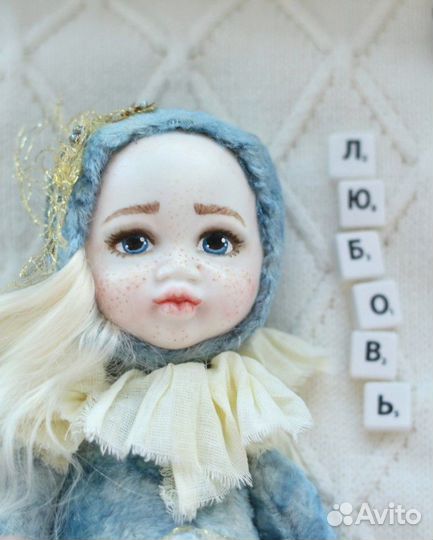 Кукла русалка в стиле teddy-doll